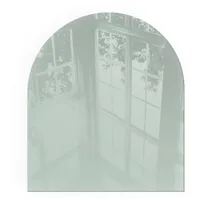 Tulup Funkenschutzplatte Glas 80 x 70 x 0,4 cm Grün