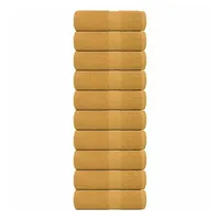 VidaXL Gästetücher 10 Stk. Golden 30x50 cm 360 g/m2
