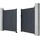 vente-unique Gartentor Flügeltor 300 x 161 cm Anthrazit/Aluminium