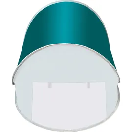 TRIZAND Strandmuschel Pop Up 190x120x86 cm Wind- und UV-Schutz Wurfzelt Kleines Pakcmaß Leicht Baby Kinder Erwachsene Blau-Grau 23856