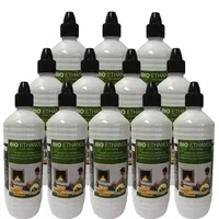 Farmlight 12x 1 Liter Flaschen Ethanol Gelkamine Ethanolkamine Wandkamine