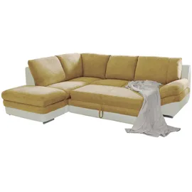 ed exciting design Ecksofa Mikrofaser 2-Sitzer Grau