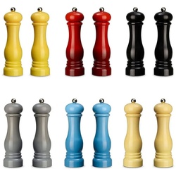 ECHTWERK Küchenorganizer-Set, Gewürzmühlen-Set, Keramikmahlwerk, Ideal für Gewürze wie Salz, Pfeffer gelb