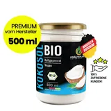 KRÄUTERLAND Bio Kokosöl Kokosfett 500ml nativ rein kaltgepresst Laurinsäure 53%