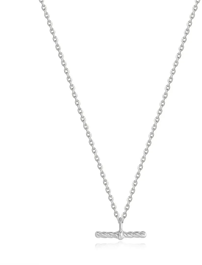 ANIA HAIE - NECKLACE - ROPE T BAR - silber