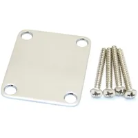 Fender Neck Plate Plain Vintage 4 Bolt Chrome