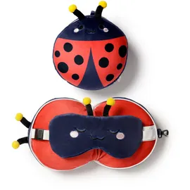 Triton-X Relaxeazzz Plüsch Adorabugs Marienkäfer Reisekissen & Schlafmaske