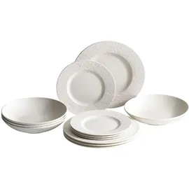 Villeroy & Boch Manufacture Rock Blanc Tafelservice 12-tlg. weiß