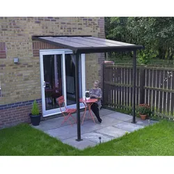 PALRAM Terrassendach »Sierra«, Breite: 230 cm, Dach: Polycarbonat (PC), anthrazit - grau