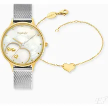 Engelsrufer ERWO-HEART-02 Happy Hearts Set Damenuhr 34mm 5ATM - Gold