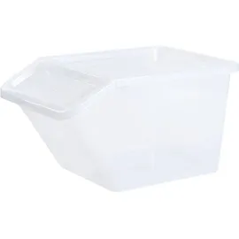 Plast Team Aufbewahrungsbox Basic Box Schrägkasten 40 l 1-tlg. transparent