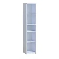 Deine Möbel 24 Kinderregal ARCO 35 x 171 x 36 cm Eiche matt weiß