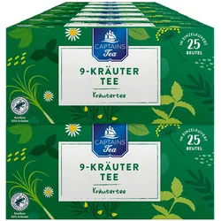 Captains Tea 9 Kräuter Tee 50 g, 12er Pack