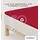 schlafgut Pure Topper Baumwolle 120 x 200 - 130 x 220 cm red deep