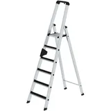 Günzburger MUNK Aluminium-Stehleiter einseitig begehbar clip-step 6 Stufen