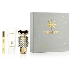 Paco Rabanne Fame Eau de Parfum 80 ml + Body Lotion 100 ml + Eau de Parfum 10 ml Geschenkset 2022