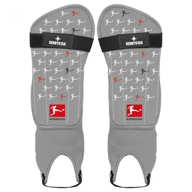 derbystar Bundesliga Protect Schienbeinschoner Uni grau schwarz rot L