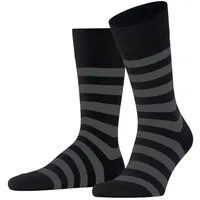 Falke Sensitive Mappd Line Sneakersocken Schwarz/Grau 43-46