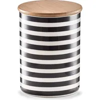 Zeller Vorratsdose Stripes schwarz/weiß Ø 11,5 x 15 cm 0,9 l
