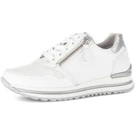 Gabor Sneaker Low Damen Weite H Weiß/Silber 35,5