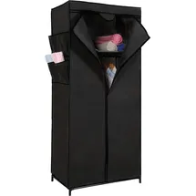 Hti-Living Stoffschrank L Lena 73 x 156 x 45 cm Dunkelgrau