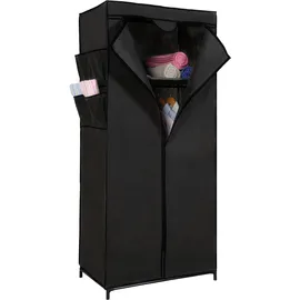 Hti-Living Stoffschrank L Lena 73 x 156 x 45 cm Dunkelgrau