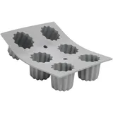 De Buyer DeBuyer 1834.21D Mini Elastomoule, Silikon, grau, 21 x 17,5 x 5,1 cm