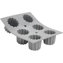 De Buyer DeBuyer 1834.21D Mini Elastomoule, Silikon, grau, 21 x 17,5 x 5,1 cm