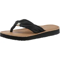 Zehentrenner »TH ELEVATED BEACH SANDAL«, Sommerschuh, Schlappen mit Label, Gr. 35, schwarz, , 35955107-35