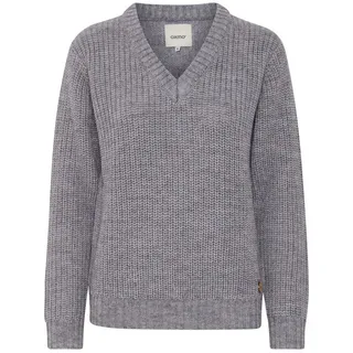 Oxmo Strickpullover OXNanny in Grau | XL