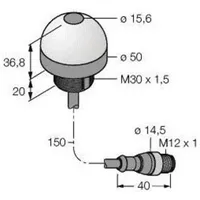 Turck Bestückungssensor K50FF100GRYS1QP