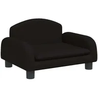 SYFAXTM Kindersofa Schwarz 50x40x30 cm Stoff - Schwarz