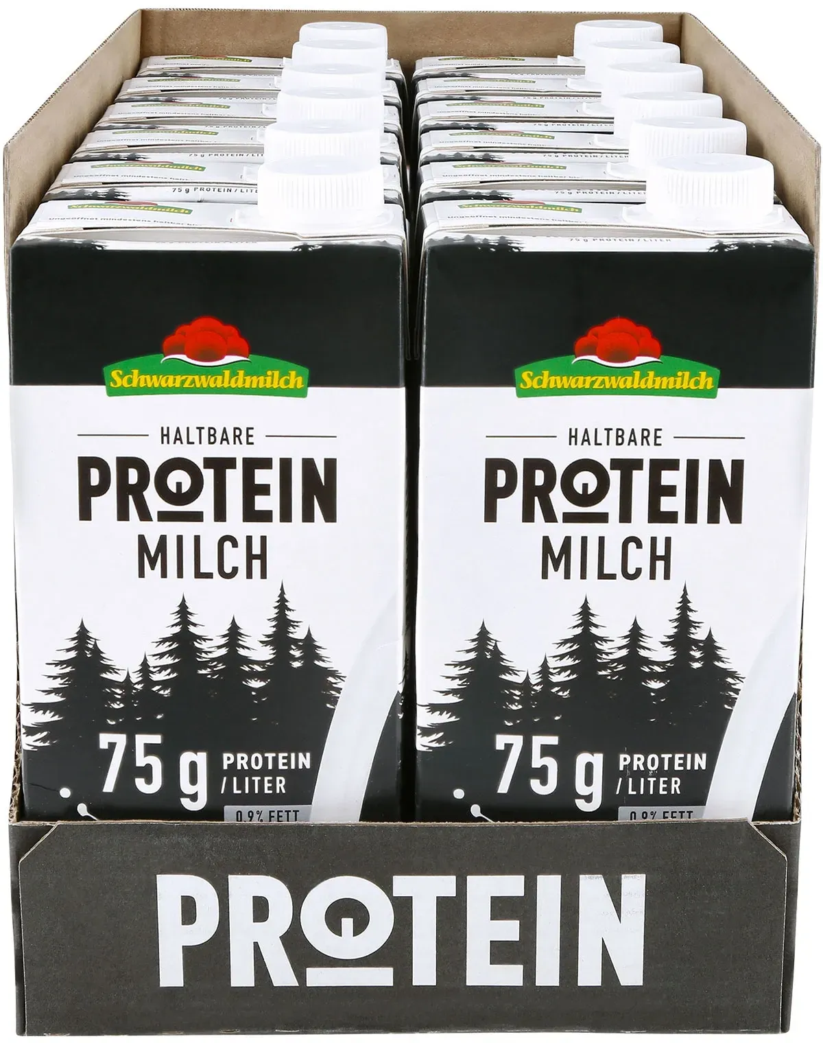 Schwarzwaldmilch Protein H-Milch 0,9% 1 Liter, 12er Pack
