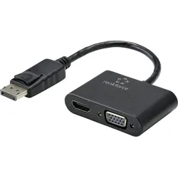 Display port to HDMI + VGA adapter