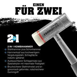 Halder Kombihammer Schlosser- und Schonhammer 800 g