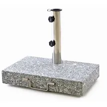 VCM Schirmständer Granit 45 x 28 cm Grau