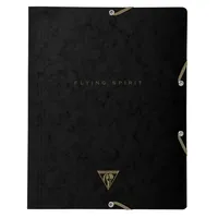 Clairefontaine 5x schwarze Sammelmappe 4x32cm, Motive sortiert Schwarz 102514C