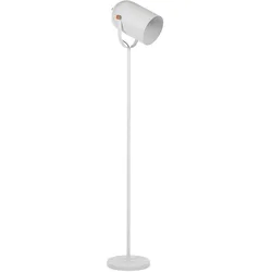 Stehlampe TYRIA verstellbar Metall Weiß
