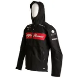 CODE-ZERO Regenjacke Regenjacke Alfa Romeo F1 Team Herren Jacke Größe S Übergangsjacke Windjacke mit Kaputze Stumkaputze Outdoor Regen schwarz