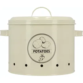 Esschert Design Küchendose weiß 27,0 x 23,2 x 21,3 cm 6,3 l