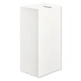 Hewi System 900 Papierabfallbehälter 900.05.00260DX Edelstahl pulverbeschichtet weiß tiefmatt, 25 l, mit Deckel