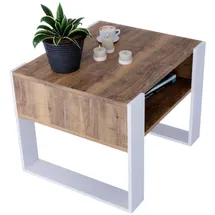 raumhirsch furniture Couchtisch Karo65 Weiß Holzwerkstoff 65 x 45 cm