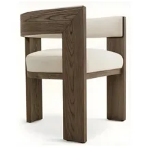 aea Esszimmerstuhl Holz cremefarben/braun