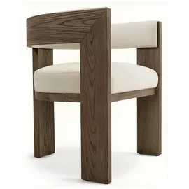 aea Esszimmerstuhl Holz cremefarben/braun