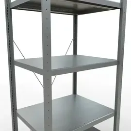Schulte Lagertechnik Grundregal Stahl 2000 x 750 x 600 mm silbergrau