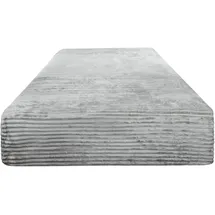 ASPERO Spannbettlaken Flanell 90-100 x 200 cm grau 2 St.