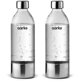 Aarke PET-Flasche 2 x 0,8 Liter silber