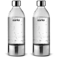 Aarke PET-Flasche 2 x 0,8 Liter silber