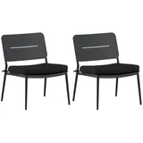 Gardenson Loungesessel, Schwarz