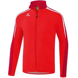 ERIMA Kinder Liga 2.0 Präsentationsjacke, Rot/Dunkelrot/Weiß, 128